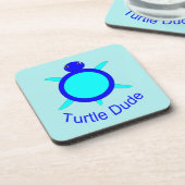 Helle Blue Turtle Typ Untersetzer (Linke Seite)