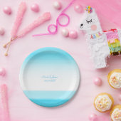 Helle Blue Watercolor Chic Wedding Party Teller (Party)