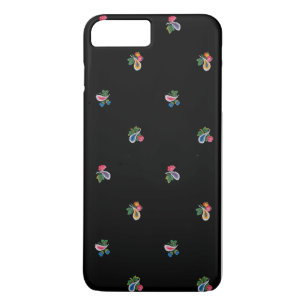 Helle Blume, Blätter und Paisleys Black Case-Mate iPhone Hülle