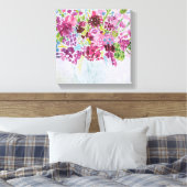 Helle Blume Bouquet Leinwanddruck (Insitu (Schlafzimmer))