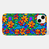 Helle Blume der Folklore Case-Mate iPhone Hülle (Rückseite (Horizontal))
