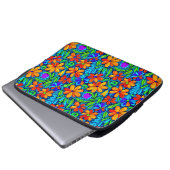 Helle Blume der Folklore Laptopschutzhülle (Vorne Knopf)