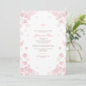 Helle Blume Einladung (Stehend Vorderseite)