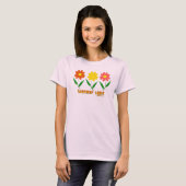 Helle Blume Frauenoberseite T-Shirt (Vorne ganz)