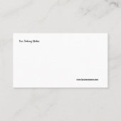 Helle Blume Galore Nanny Business Card Visitenkarte (Rückseite)