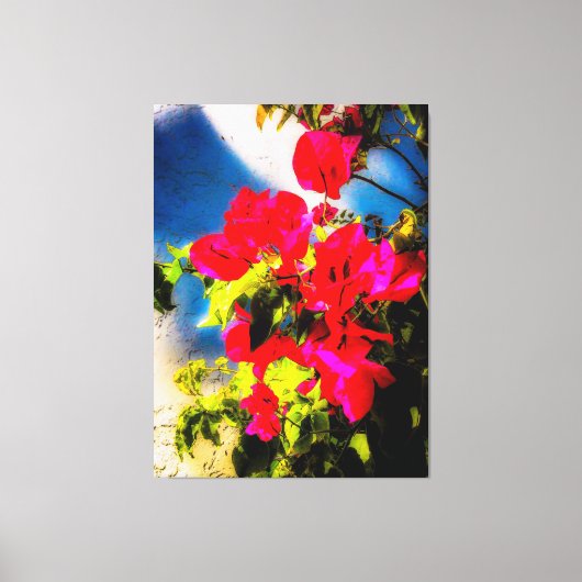 Helle Blume gearbeitete Canvas Print Leinwanddruck (Vorderseite)