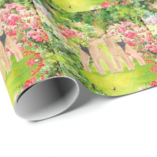 Helle Blume Geschenkpapier (Rolleneckpunkt)