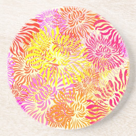 Helle Blume Getränkeuntersetzer (Vorne)