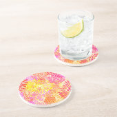 Helle Blume Getränkeuntersetzer (Seite)