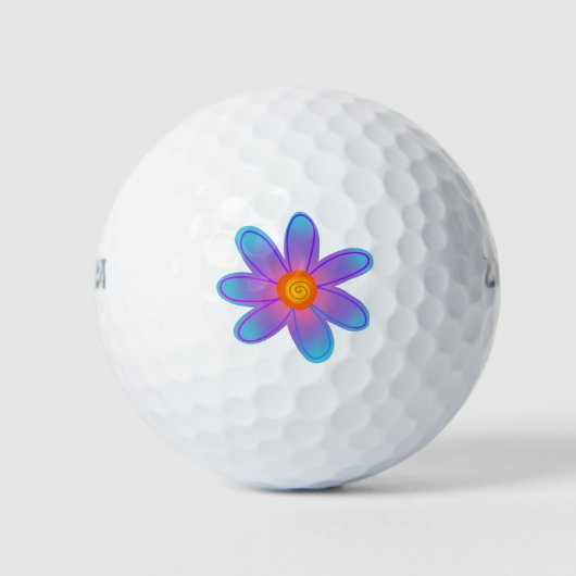 Helle Blume Golf Balls Golfball (Vorderseite)