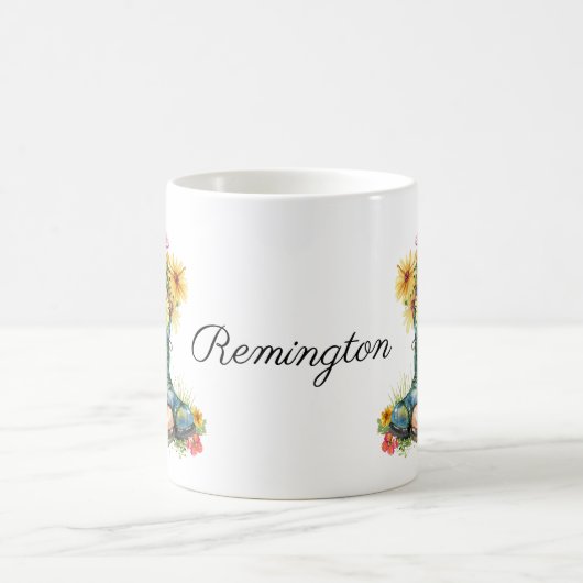 Helle Blume in Stiefeln Kaffeetasse (Mittel)