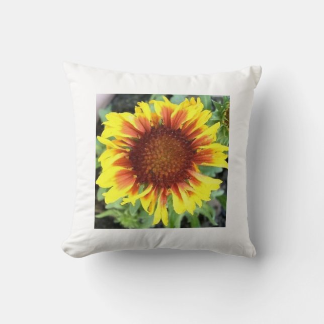 Helle Blume Kissen (Vorderseite)