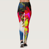 Helle Blume Leggings (Rückseite)