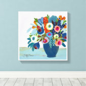 Helle Blume Leinwanddruck (Insitu (Holzboden))