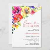 Helle Blume Liebe im Bloom Brautparty Einladung (Vorderseite)