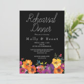 HELLE BLUME MEXIKANISCHE PROBE ABENDESSEN EINLADUN EINLADUNG (Stehend Vorderseite)