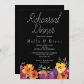 HELLE BLUME MEXIKANISCHE PROBE ABENDESSEN EINLADUN EINLADUNG (Vorne/Hinten)