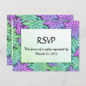 Helle Blume mit Menü-UAWG Einladungspostkarte (Vorne/Hinten)