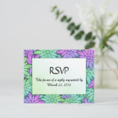 Helle Blume mit Menü-UAWG Einladungspostkarte (Stehend Vorderseite)