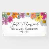 Helle Blume, nur ein Banner für verheiratete Autos (Horizontal)