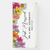 Helle Blume, nur ein Banner für verheiratete Autos (Vertikal)