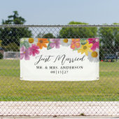 Helle Blume, nur ein Banner für verheiratete Autos (Insitu)