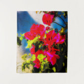 Helle Blume Tapestry Wandteppich (Vorderseite)