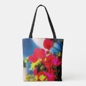 Helle Blume Tasche (Rückseite)