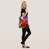 Helle Blume Tasche (Am Model)