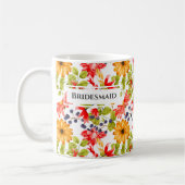Helle Blumen Brautjungfer Tasse (Links)