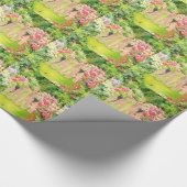 Helle Blumen Geschenkpapier (Ecke)