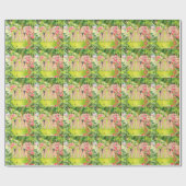 Helle Blumen Geschenkpapier (Flach)