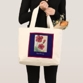 Helle Blumen-Tasche Jumbo Stoffbeutel (Vorderseite (Produkt))