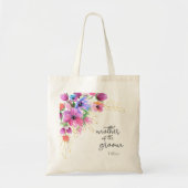 Helle Blumen und Gold Mutter der Braut Tragetasche (Vorne)