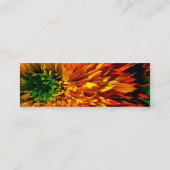 Helle Blumen-Visitenkarte Mini Visitenkarte (Rückseite)