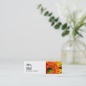 Helle Blumen-Visitenkarte Mini Visitenkarte (Stehend Vorderseite)