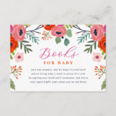 Helle Blumenbücher für Baby Begleitkarte (Vorderseite)