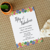 Helle Blumengeburt Einladung