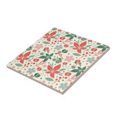 Helle Blumengestaltung mit grünen Blättern und Pun Fliese (Seite)