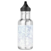 Helle Blumenmuster-Hintergrund-Schablone Edelstahlflasche (Rechts)