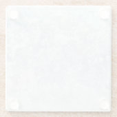 Helle Blumenmuster-Hintergrund-Schablone Glasuntersetzer (Rückseite)