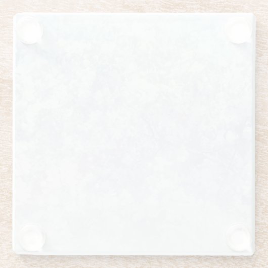 Helle Blumenmuster-Hintergrund-Schablone Glasuntersetzer (Rückseite)