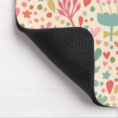 Helle Blumenmuster Mousepad (Ecke)