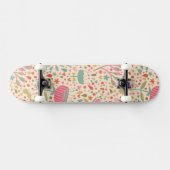 Helle Blumenmuster Skateboard (Horizontal)
