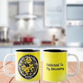 Helle Blumenpraxis Meilenstein Geschenk Zweifarbige Tasse