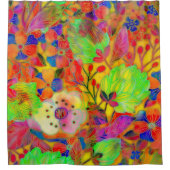 Helle Blüte Duschvorhang (Vorderseite)