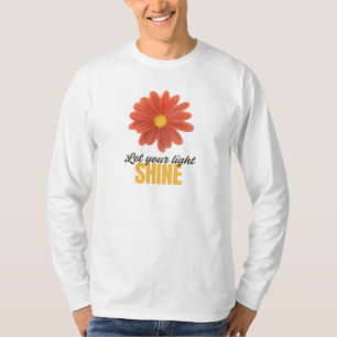 Helle Blüte – Erhebende Blumenzitat-Kunst T-Shirt