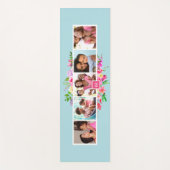 Helle Blüten 5 FotoCollage Mit Monogramm Yogamatte (Vorderseite)