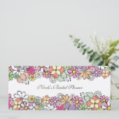 Helle Blüten-kundenspezifische Einladung (Stehend Vorderseite)