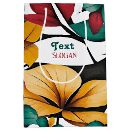 Helle Blüten Mittlere Geschenktüte